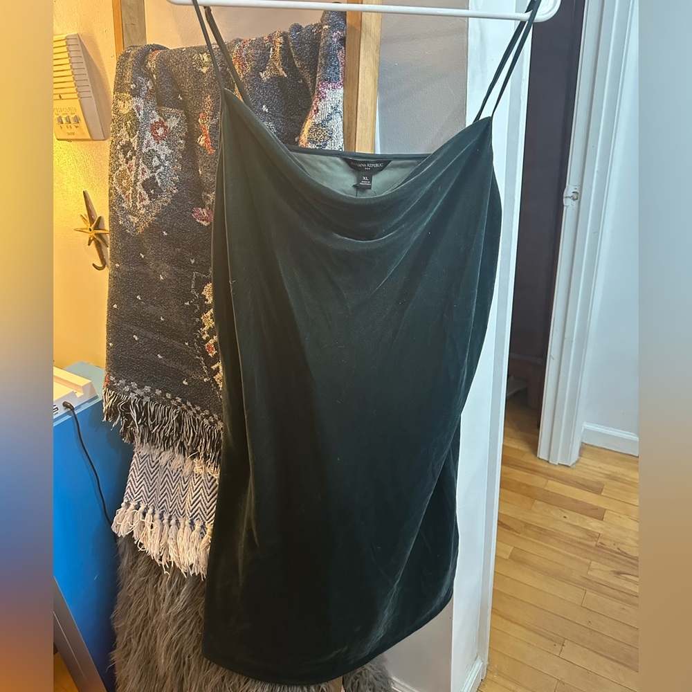 NWT Banana Republic Velvet Slip Dress - XL - Picture 3 of 5